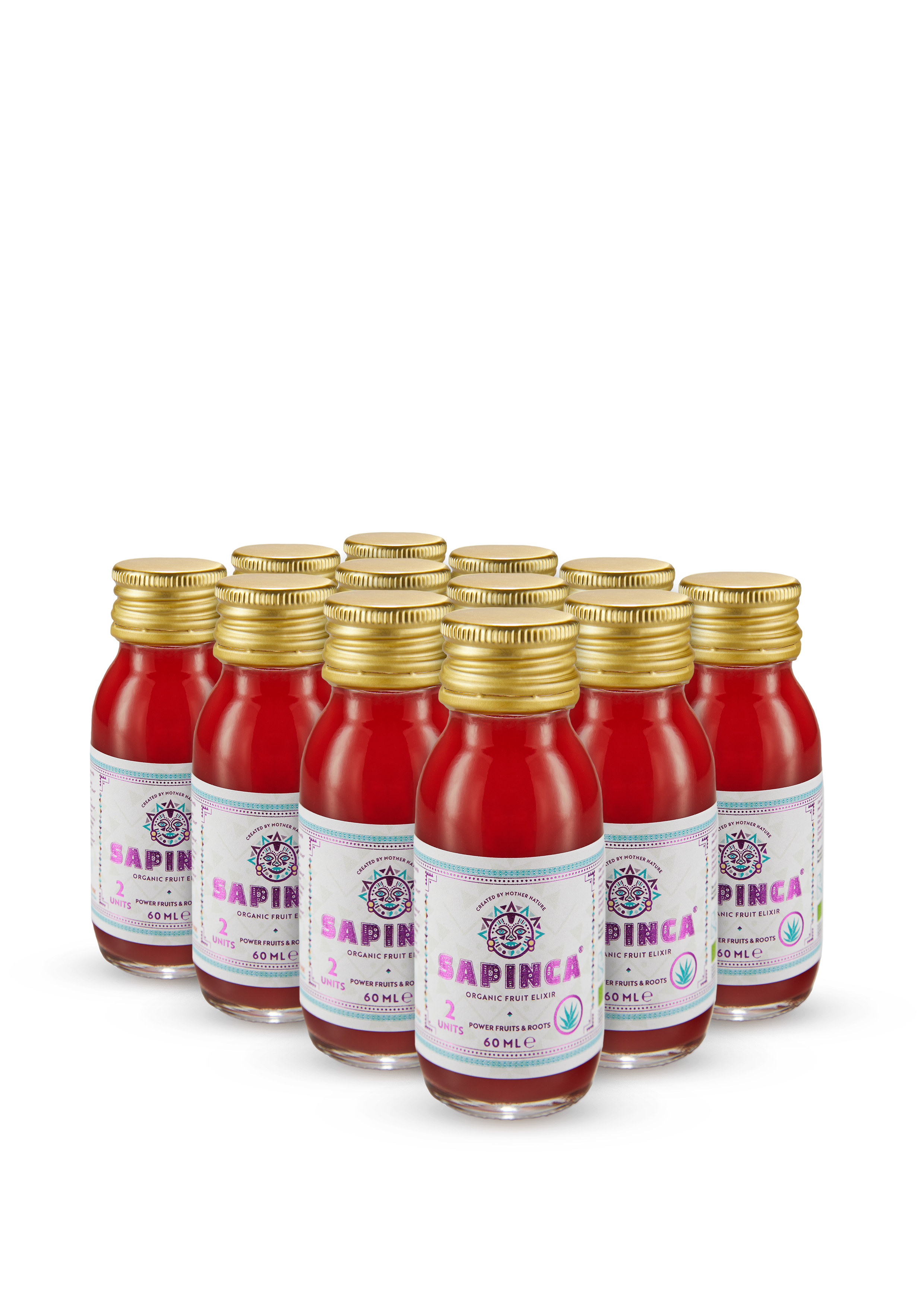 Vaisių Sapinca patogiuose 60ml dviejų gurkšnių buteliukuose.